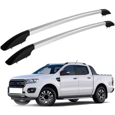 Imagen de CchenliL 2 Piezas Barras longitudinales Bacas automóvil para Ford Ranger 2012 2022, Barra Techo Aluminio Portaequipajes Exteriores Accesorios
