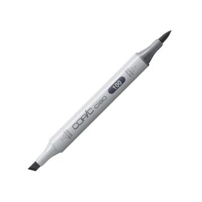 Imagen de COPIC Ciao Marcador Gráfico de Doble Punta, Negro (Black), 1.4 ml