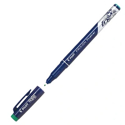 Imagen de Pilot Lote de 3 bolígrafos fieltro Fineliner Frixion borrable, punta fina, color verde