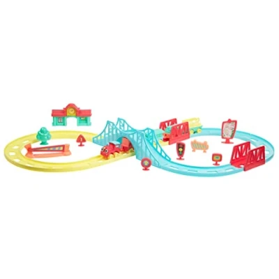 Imagen de JC Toys Mi Primer Circuito de Tren Lots to Play Toys, Incluye y 9 Accesorios, fomenta la imaginación Creatividad, Multicolor, Unisex, +18 Meses,81503
