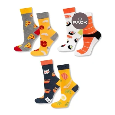 Imagen de soxo Colores Calcetines Mujer Divertidos Medias Altos Algodon Socks Invierno 35 40 3 Pares