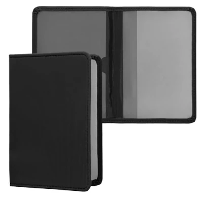 Imagen de kwmobile Funda para carné de conducir Estuche neopreno permiso circulación con espacio tarjetas negro