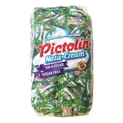 Imagen de Pictolín menta y nata sin azúcar Caramelos de azucares con edulcorantes sabor Bolsa 1 kg
