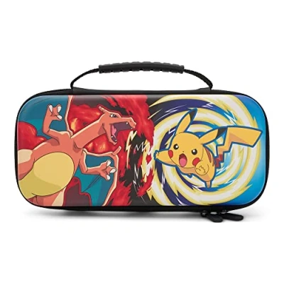 Imagen de Estuche protector PowerA para Nintendo Switch o Lite Pokémon: Charizard vs. Pikachu Vortex, carcasa protectora, funda juegos, consola (Nintendo Switch)