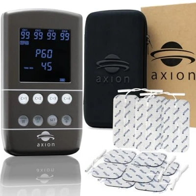 Imagen de Electroestimulador TENS + EMS STIM PRO X9B de 4 canales en 1: Analgésico y alivio del dolor, tonificación muscular, masaje entrenamiento suelo pélvico. Con cargador USB C 12 electrodos