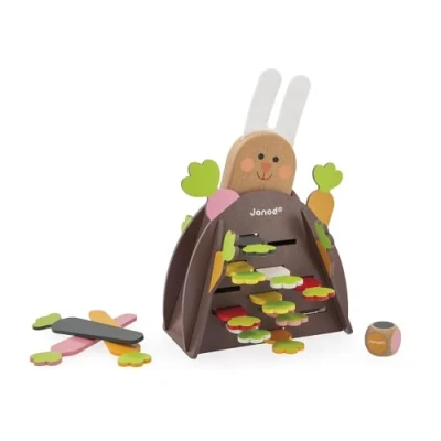 Imagen de Janod Magic Carrot Juego de Mesa para Niños Habilidad y Estrategia Juguete Madera Aprendizaje Colores 2 A 4 Jugadores Certificado FSC partir 3 Años, J02473