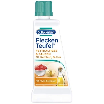 Imagen de Dr. Beckmann Fleckenteufel grasas y salsas, quitamanchas especial contra manchas de grasa, chocolate, etc. 3 x 50 ml