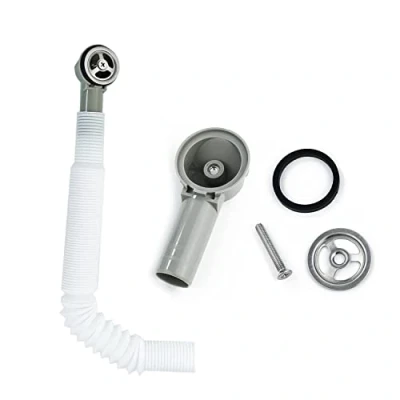 Imagen de Qrity 1 Pedazo Tubos de Rebosadero, Tubo Rebosadero para Lavabo Extensible, Interfaz redondo (Tamaño: 41x41mm) Longitud del 250 mm, Diámetro 26 mm (Diámetro Interior: 21 mm)