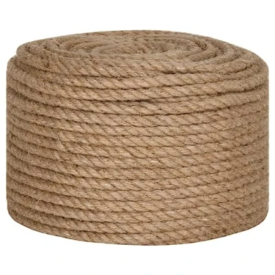 Imagen de vidaXL Cuerda, Soga de Jardinería, Mecate para Agricultura Navegación, Cordel Bricolaje Artesanía Hogar Jardín, 100% Yute 14 mm 100 m