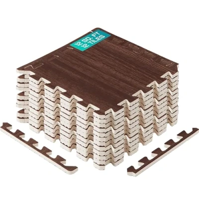 Imagen de Yes4All 30x30 cm hasta 3.3 m² Set 12/16/36 Baldosas de Espuma EVA, Estera Gimnasio y Enclavamiento para Suelo Garaje, Piscina al Aire Libre Bañera Hidromasaje