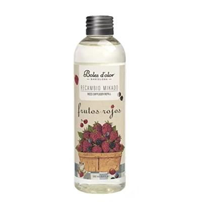 Imagen de Boles d&#039;olor Recambio Mikado Ambientador Difusor de Perfume para Hogar Frutos Rojos 200 ml.