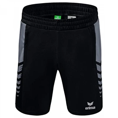 Imagen de ERIMA Hombre Six Wings Pantalón Corto, Negro/Slate Grey, M