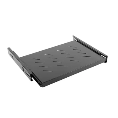 Imagen de Lanberg Bandeja Deslizante AK 1006 B para Armario Rack DE 19&#039;/48.26CM 1U 465X350MM hasta 18KG Carga Negro