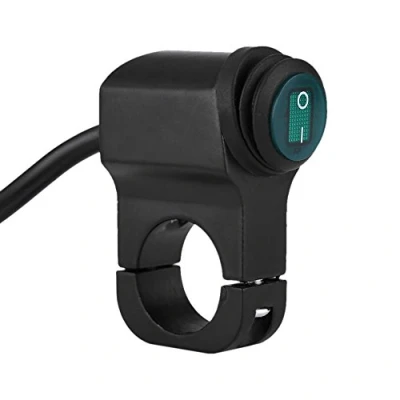 Imagen de Fydun Interruptor de luces delanteras para 22mm Manillar Universal Motocicleta Punto Niebla Luz 12V Impermeable