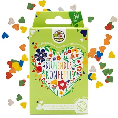 Imagen de Confeti de semillas para flores silvestres colores fabricado con papel 100% biodegradable (aprox. 200 piezas)