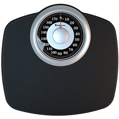 Imagen de Adamson A25 Báscula Para Peso Corporal Hasta 180 KG Esfera de 5,3 en Plataforma 31x30 CM Superficie Goma Antideslizante Baño Analógica Duradera Con Garantía 20 Años