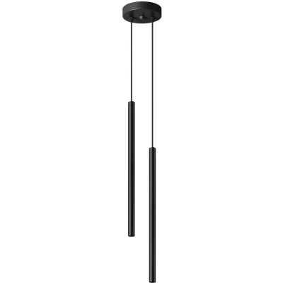 Imagen de Sollux Pastelo Lámpara de techo colgante moderna en racimo negro 2x G9