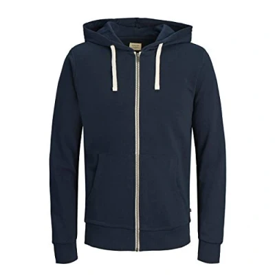 Imagen de JACK &amp; JONES Jjeholmen Zip Hood Noos Sudadera para Hombre, Navy Blazer, 3XL EU, Azul (Navy Blazer Fit: Reg Fit),