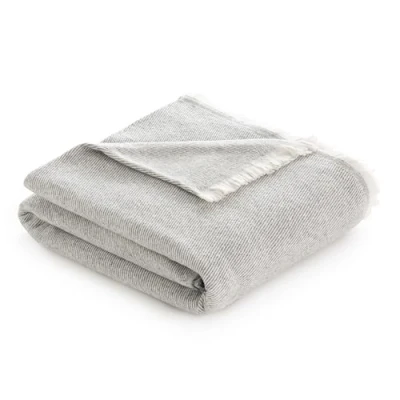 Imagen de Todocama Manta de Algodón Extrasuave con Diseño Rayas, Colcha Multiusos Four Seasons para Sofá, Cama, Funda Decorativa y Fular, (Gris Oscuro, 180x240cm).