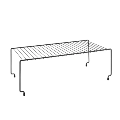 Imagen de Metaltex BROOKLYN LAVA Estante Apilable. Acabado TOUCHTHERM color Negro. Dimensiones: 47x23x15cm