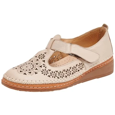Imagen de Manitu 840095 08, Mocasín Mujer, Beige, 38 EU