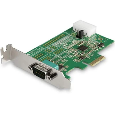 Imagen de StarTech.com Tarjeta PCI Express Adaptadora de 1 Puerto Serie RS232 Controladora Serial PCIe a DB9 UART16950 Expansión Perfil Bajo Windows y Linux (PEX1S953LP)