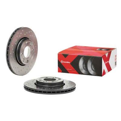 Imagen de BREMBO 09.9078.2X Disco de freno 258 22 4 perforado/ventil. int. revestido altamente carbonizado con tornillos RENAULT: Clio 4, Captur, Zoe