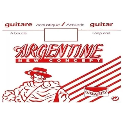 Imagen de Savarez Cuerdas Para Guitarra Acustica Argentine Si2 1012 Con Lazo