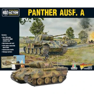 Imagen de Warlord Games Tanque de plástico la Pantera del Ejército Alemán Ausf A 1:56 / 28 mm para Bolt Action altamente detalladas, miniaturas Segunda guerra Mundial juegos mesa
