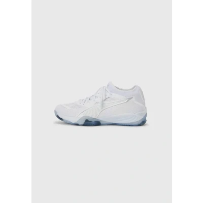 Imagen de Puma Eliminate Nitro Unisex Zapatillas de balonmano white/silvercoloured, Talla: 42.5, White/silver coloured Zapatos