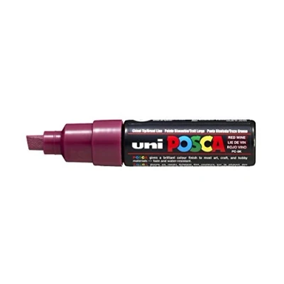 Imagen de Uni Ball 182626 Marcador POSCA con punta de cuña ancha, rojo vino