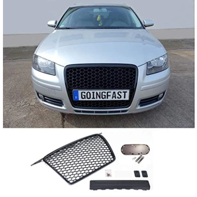 Imagen de Se adapta a Audi A3 8P 8PA Badgeless Mesh Grill Debadged Front Emblemholder