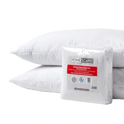 Imagen de Homescapes Dos Fundas de Almohada 50 x 75 cm Anti acaros 100% Poliester