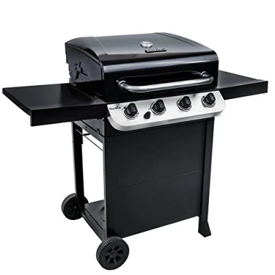 Imagen de Char Broil Convective Serie 410B: barbacoa de gas cuatro quemadores, acabado en negro.
