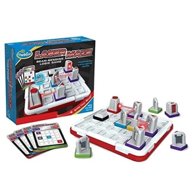 Imagen de ThinkFun Laser Maze Juego de Mesa Niños 8 Años, Rompecabezas Niños, años o más, Juegos Infantiles, Lógica, Juguetes para 60 Desafíos