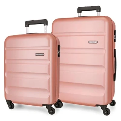 Imagen de Roll Road Flex Juego de Maletas Nude 55/65 cms Rígida ABS Cierre combinación Lateral 92L 5,74 kgs 4 Ruedas