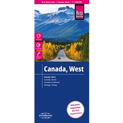Imagen de Canadá oeste, mapa impermeable de carreteras. Escala 1:1.900.000 impermeable. Reise Know How.: reiß und wasserfest (world mapping project) (Canada West (1:1.900.000))