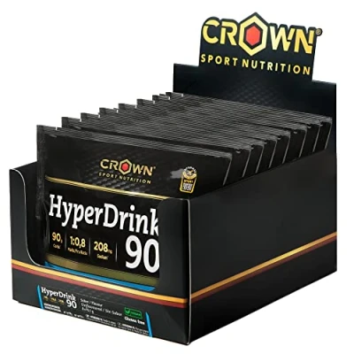 Imagen de Crown Sport Nutrition HyperDrink 90, Bebida Con 90 gramos de carbohidratos en 500 ml y un plus sodio. Maltodextrina Fructosa ratio 1:0,8 sal marina (Caja (8 x 93,1g))