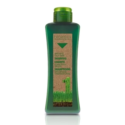 Imagen de SALERM Champú Antigrasa Específico Grasa Biokera Natura 300 ml para Cabellos Grasos con Levadura de Cerveza Limpieza Suave Propiedades Seborreguladoras