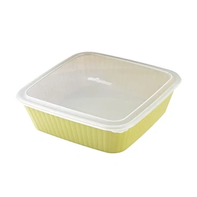 Imagen de Ecoplast, Contenedor hermético grande para alimentos, apto el horno de microondas, lavavajillas y congelador, cierre 100% hermético, mantiene mejor los sabores evita las pérdidas, color verde