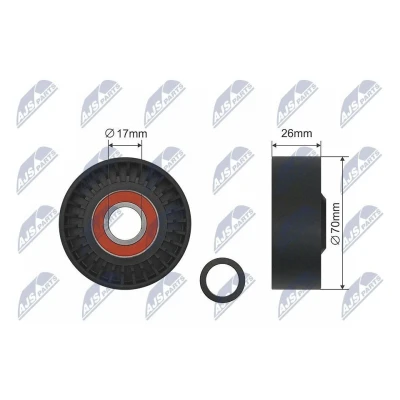 Imagen de Polea tensora, correa trapezoidal NTY RNK DW 014