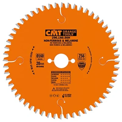 Imagen de CMT ORANGE TOOLS 296.160.56H Sierra Circular 160x2.8x20 z 56 tgc 6 Grados