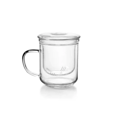 Imagen de IBILI Taza de té con filtro Salvia, 0.4 litros, Borosilicato