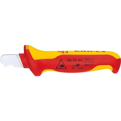 Imagen de Knipex Cuchillo pelacables mango aislante en dos componentes, según norma VDE 170 mm 98 53 03