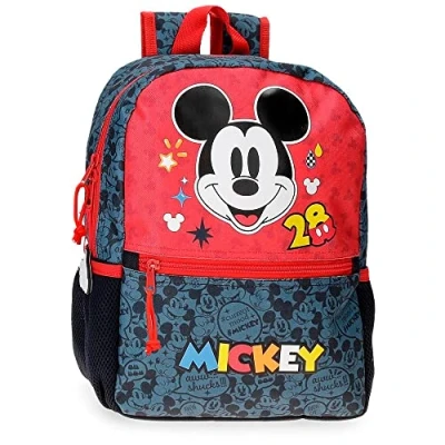 Imagen de Disney Mickey Get Moving Mochila Escolar Multicolor 25x32x12 cms Poliéster 9,6L