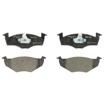 Imagen de DELPHI LP1601 Juego de pastillas freno no preparado para indicador desgaste Chapa antichirridos sin accesorios VOLKSWAGEN: Polo IV Hatchback