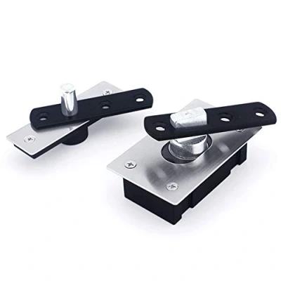 Imagen de KAIISSA Bisagras de Pivote Puerta Resistentes para Puertas Madera, Eje 360 Grados, Sistema Acero Inoxidable Murphy Giratoria, Giratoria Oculto