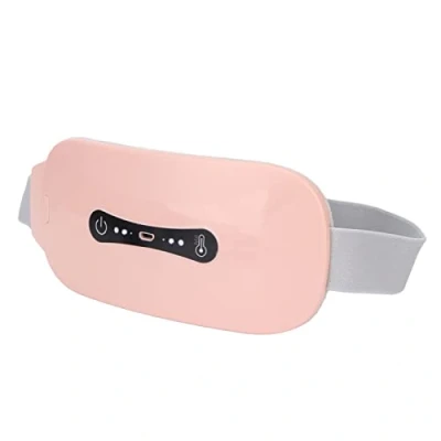 Imagen de Almohadilla Térmica Menstrual, Alivio del Dolor de Espalda Baja, Cinturón Calentamiento USB con 3 Niveles Calor Y Modos Masaje, o Vientre para Mujeres(rosado)