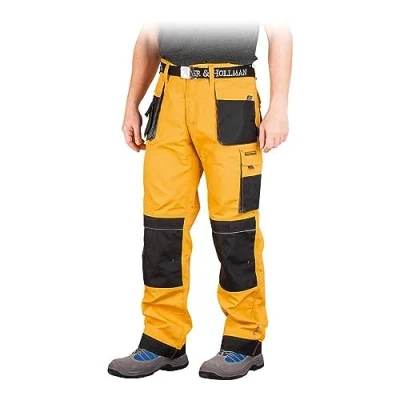 Imagen de Leber&amp;Hollman LH FMN T_YBS52 Pantalones protectores (talla 52), color amarillo, negro y gris