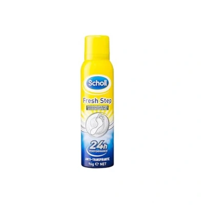 Imagen de Scholl Fresh Step Desodorante Pies 150ml Fórmula Tri Active Antitranspirante Neutraliza Olor y Absorbe Humedad